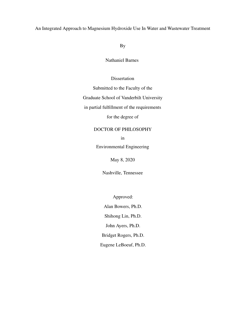 An Integrated Approach to Magnesium Hydroxide Use in Water and Wastewater Treatment