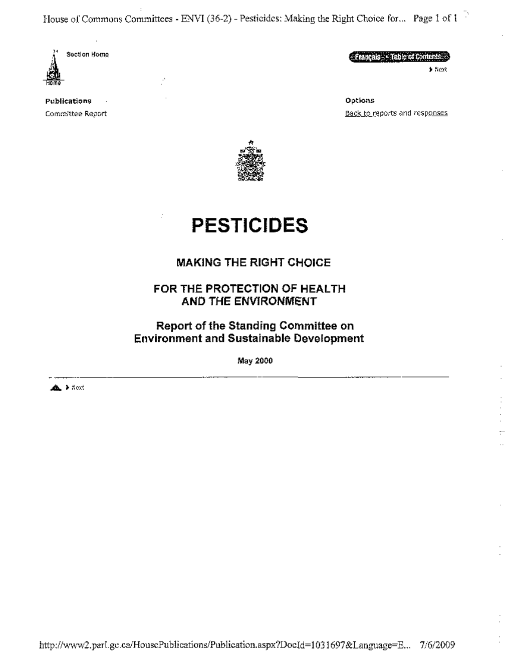 Pesticides: Making the Right Choice For