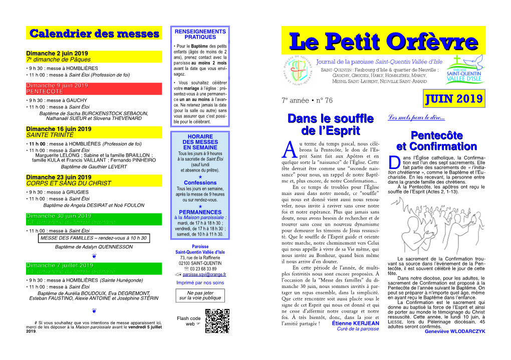 Le Petit Orfèvre N° 76