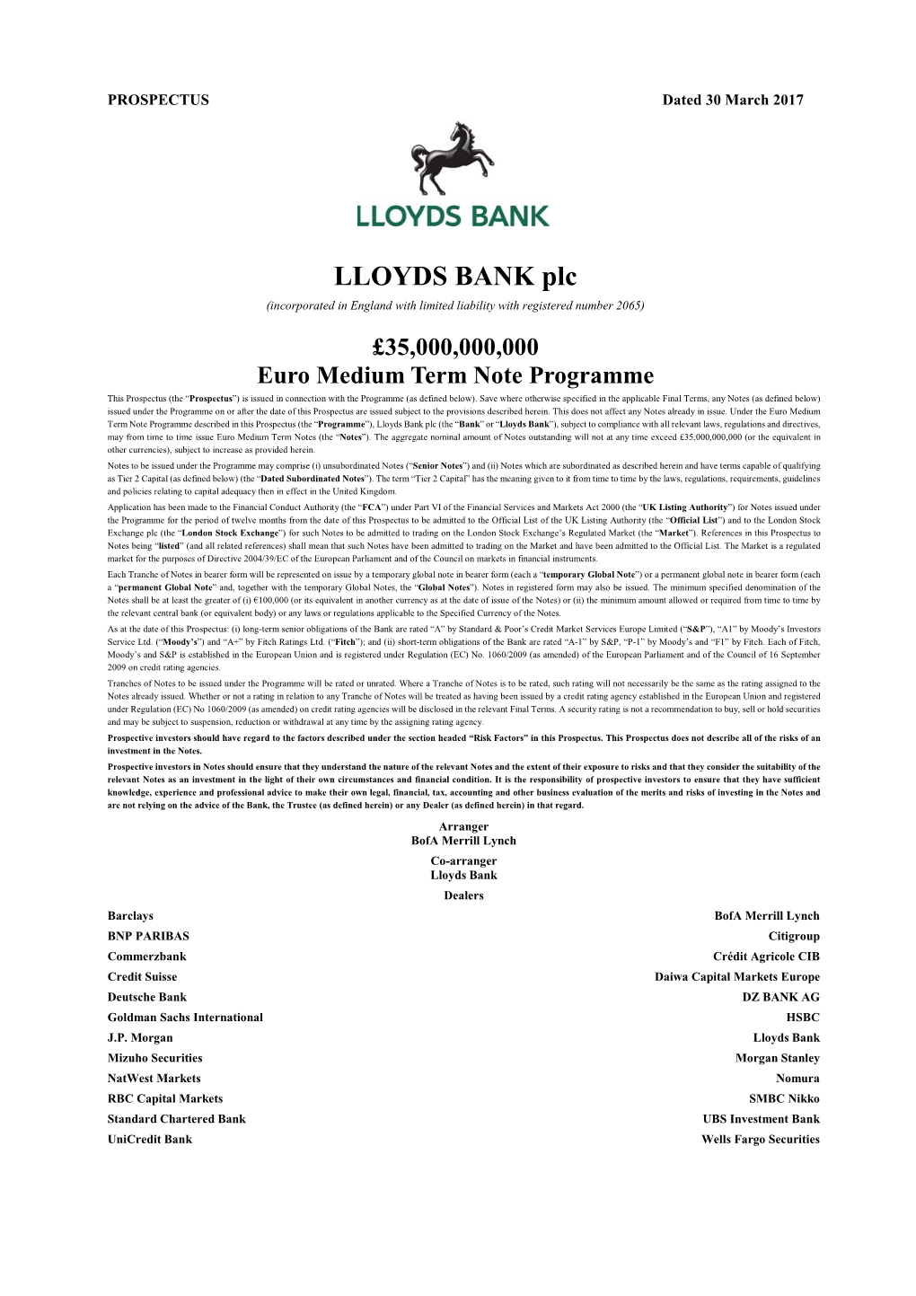 LLOYDS BANK Plc