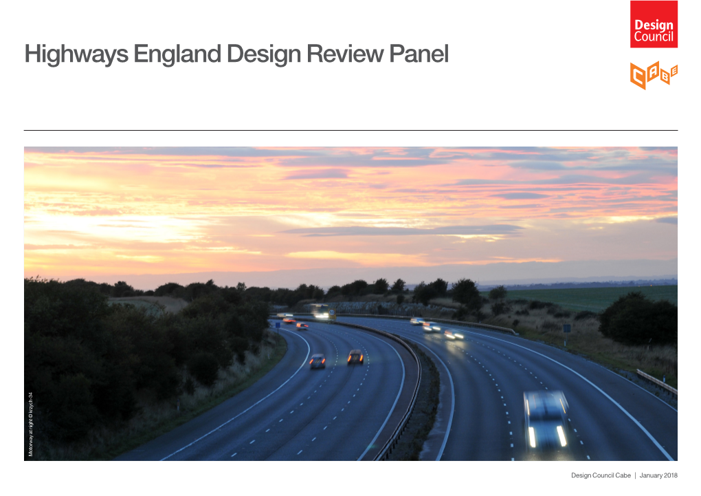 Highways England Design Review Panel Motorway at Night © Krzych-34