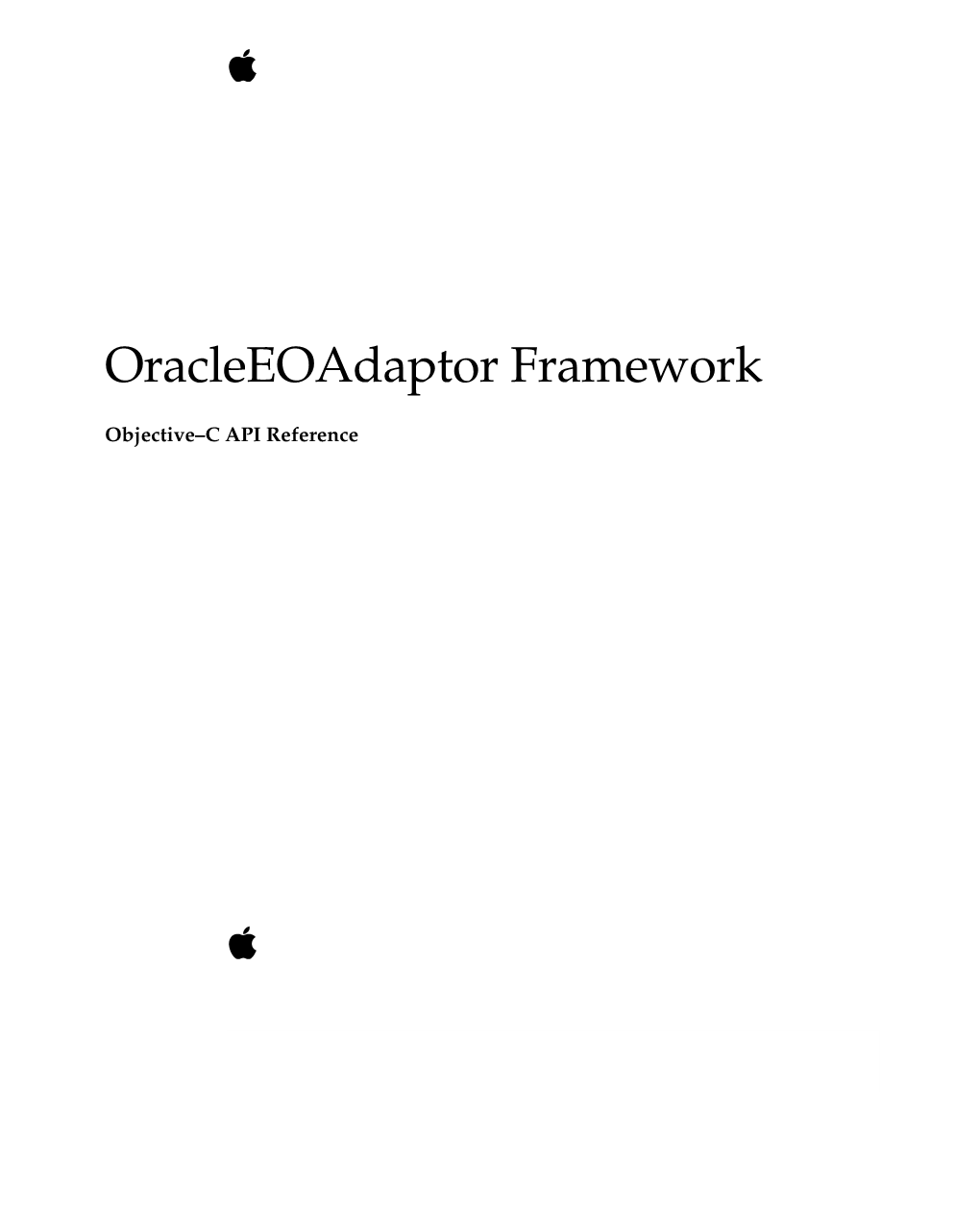 Oracleeoadaptor Framework