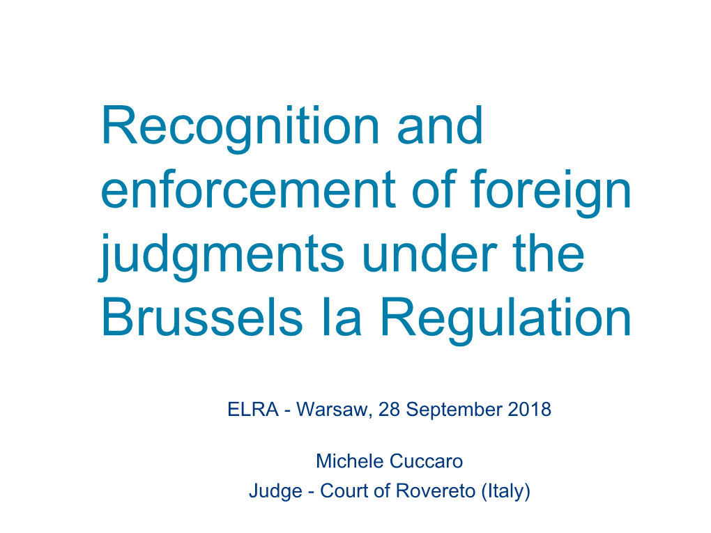 Brussels I Regulation