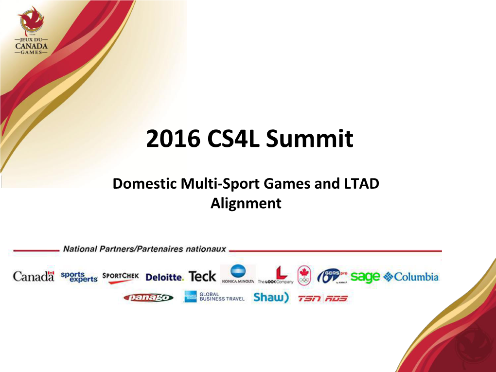 2016 CS4L Summit