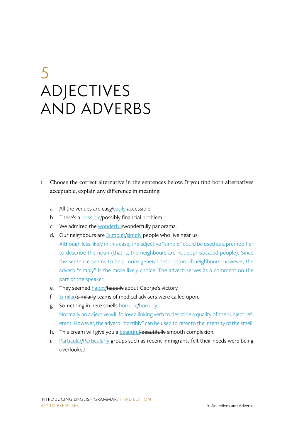 5 Adjectives and Adverbs