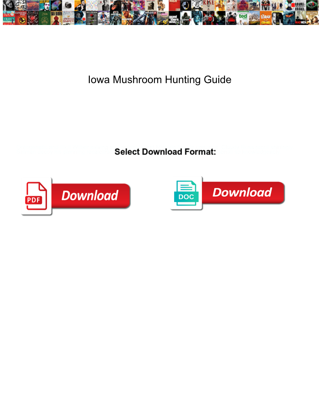 Iowa Mushroom Hunting Guide