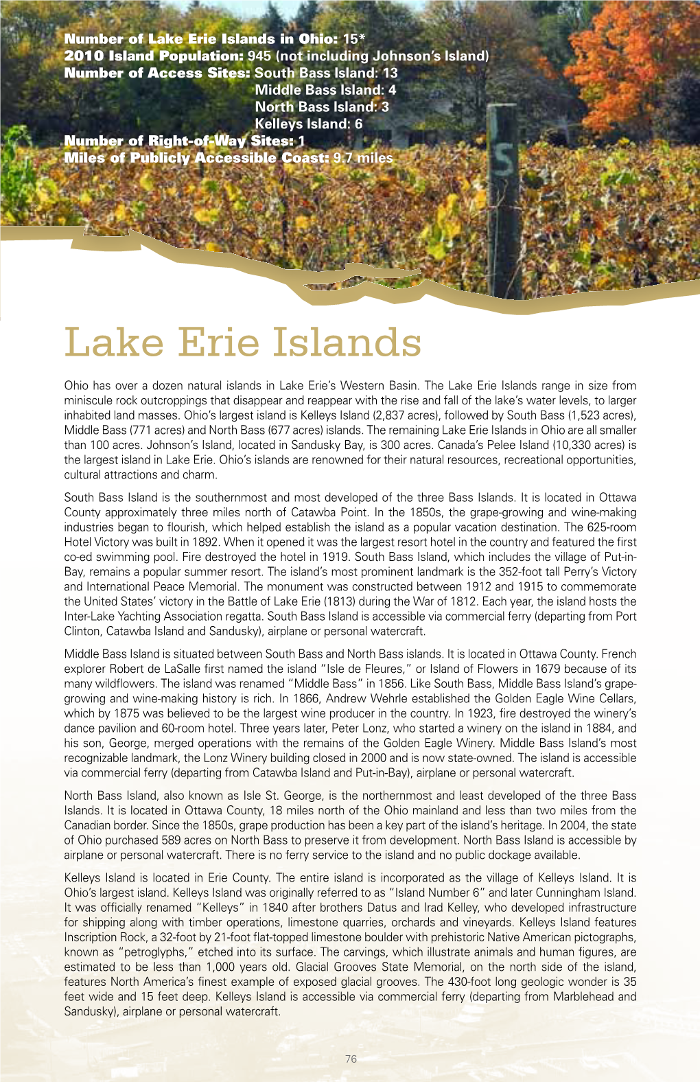 Lake Erie Islands