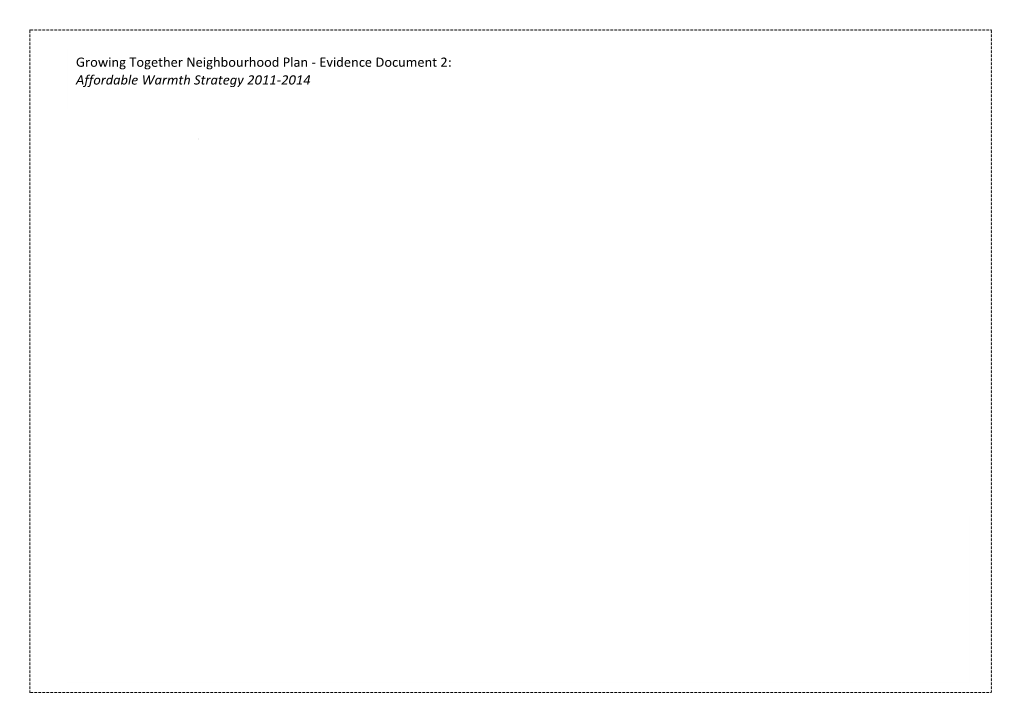 The Affordable Warmth Strategy for Northampton Borough Council 2011 - 2014