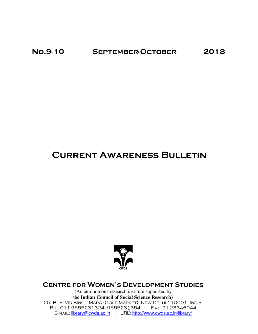 Current Awareness Bulletin