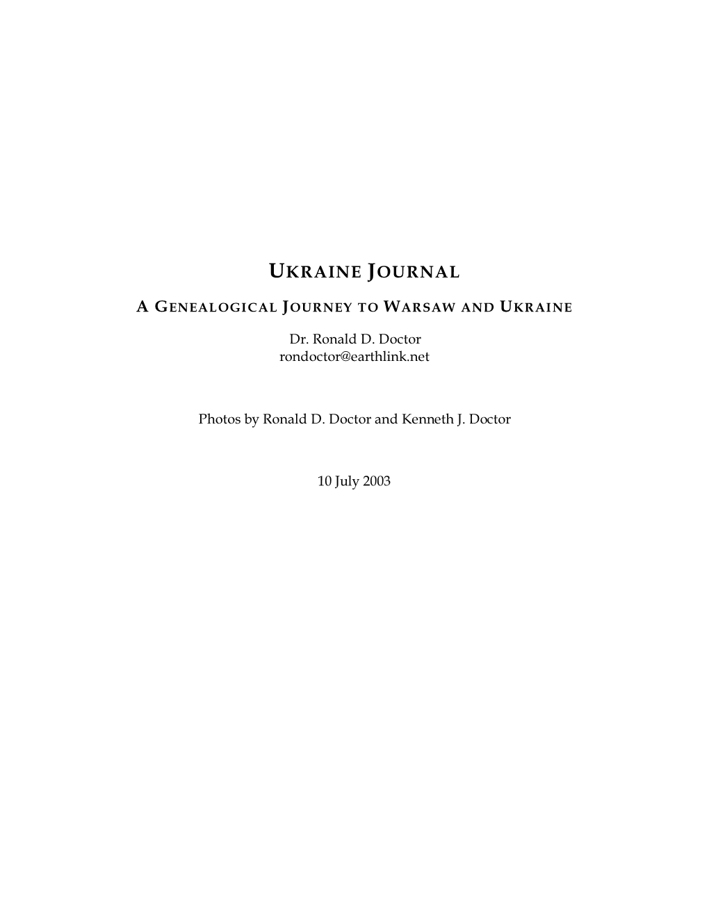 Ukraine Journal