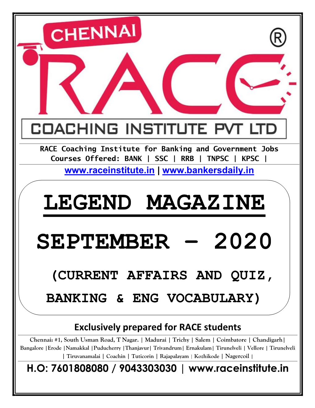 Legend Magazine September – 2020