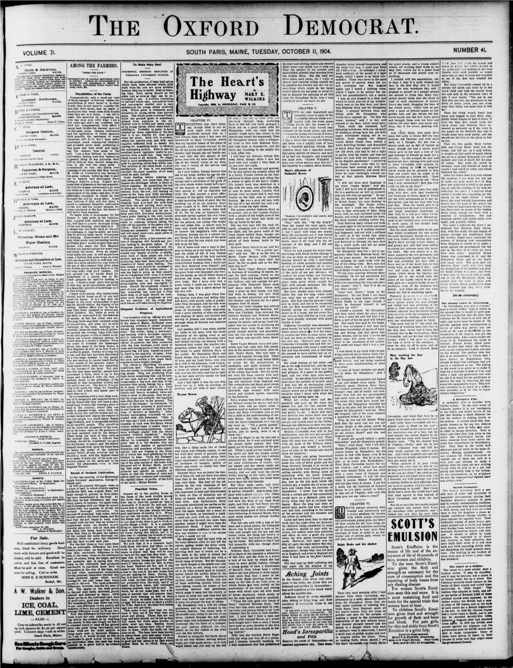 The Oxford Democrat : Vol. 71. No.41