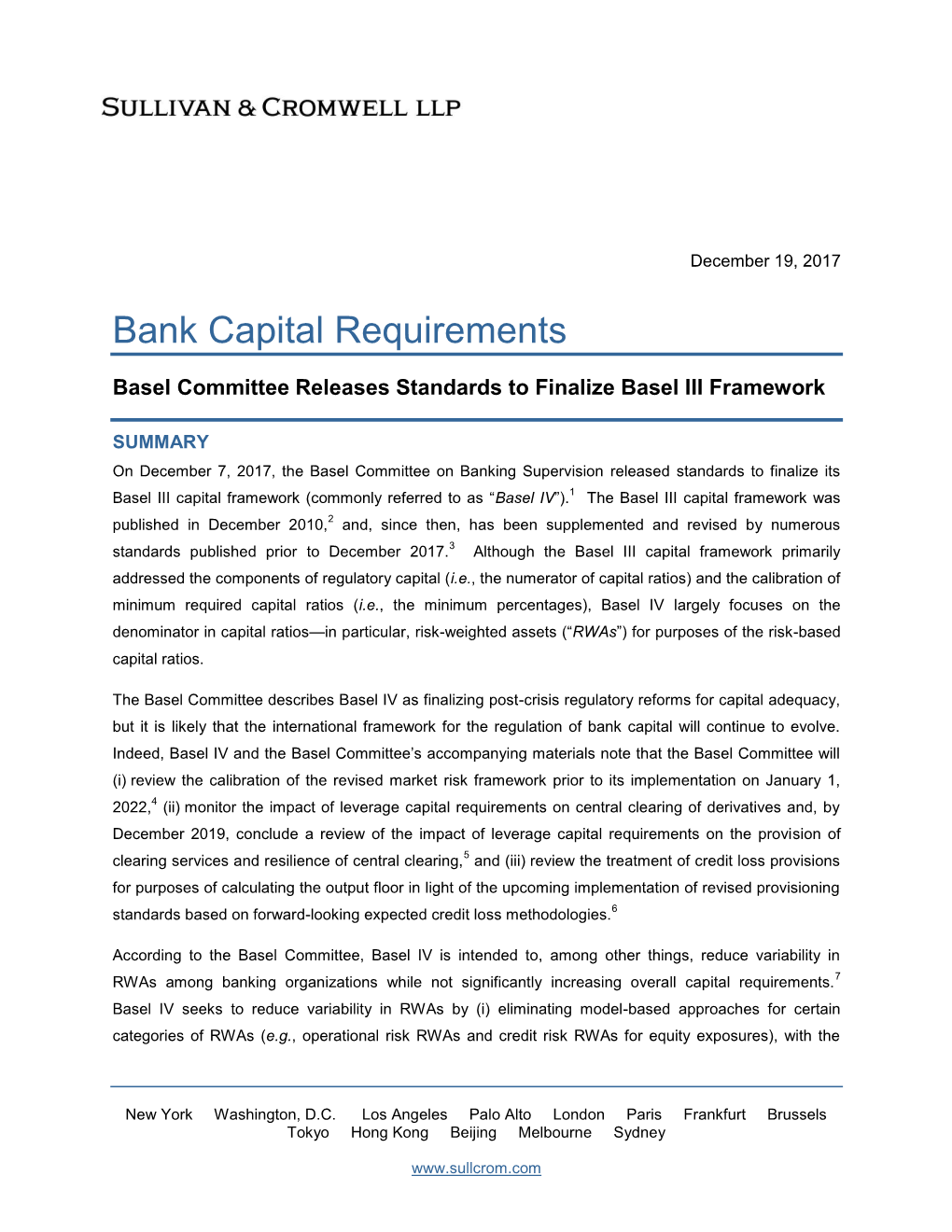 Bank Capital Requirements