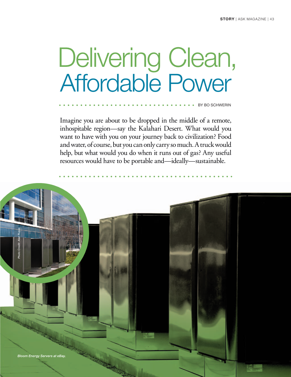 Delivering Clean, Affordable Power