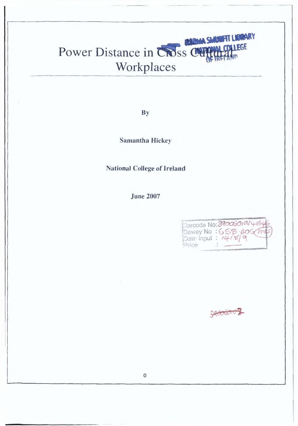 Power Distance in S§3Ss Workplaces