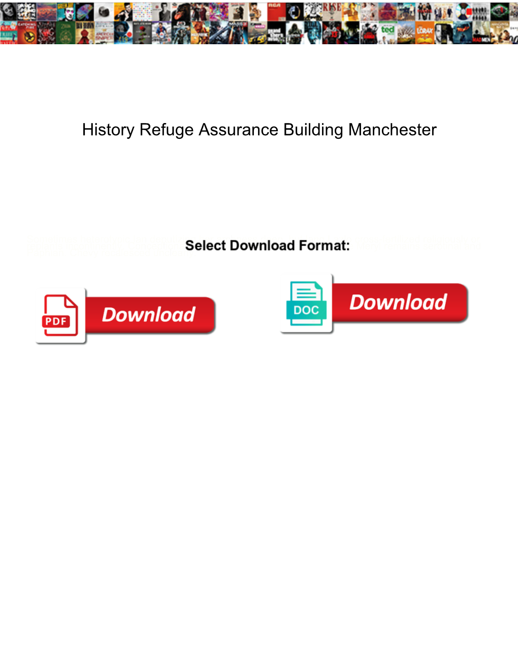 History Refuge Assurance Building Manchester