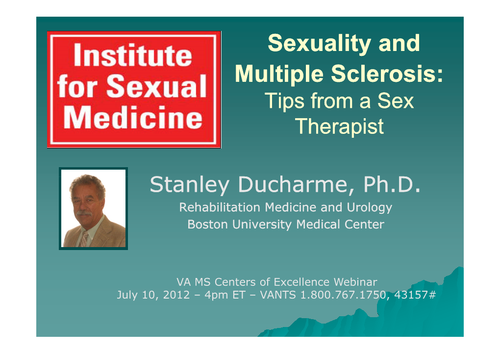 Sexuality and Multiple Sclerosis