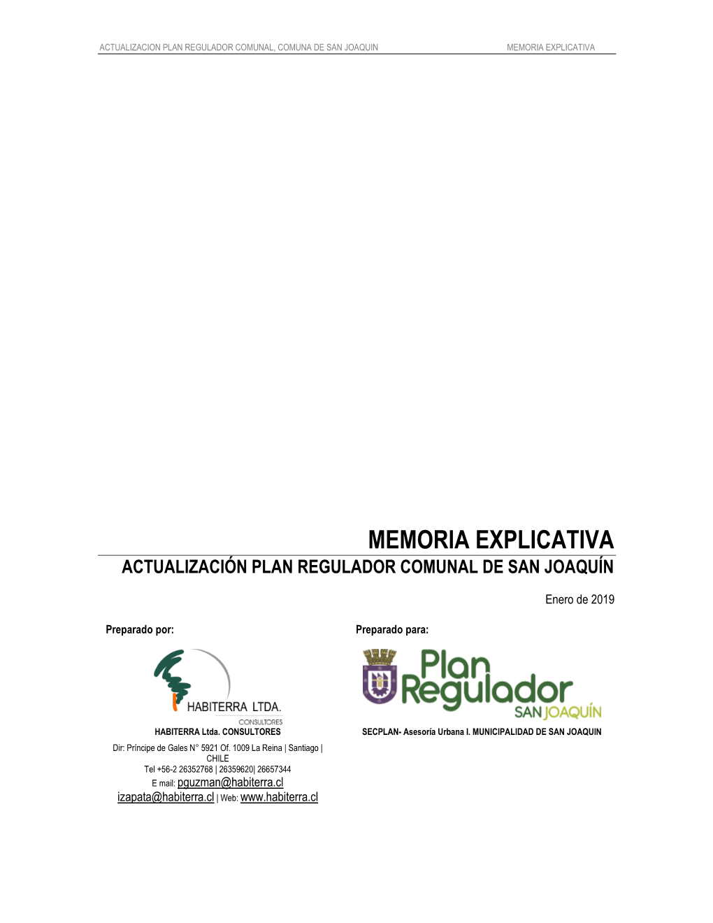 Memoria Explicativa