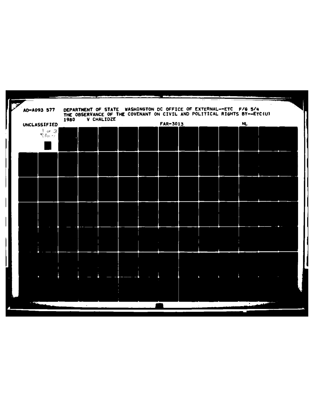 The Observance of the Covenant on Civil and Political Rights by the Soviet Union