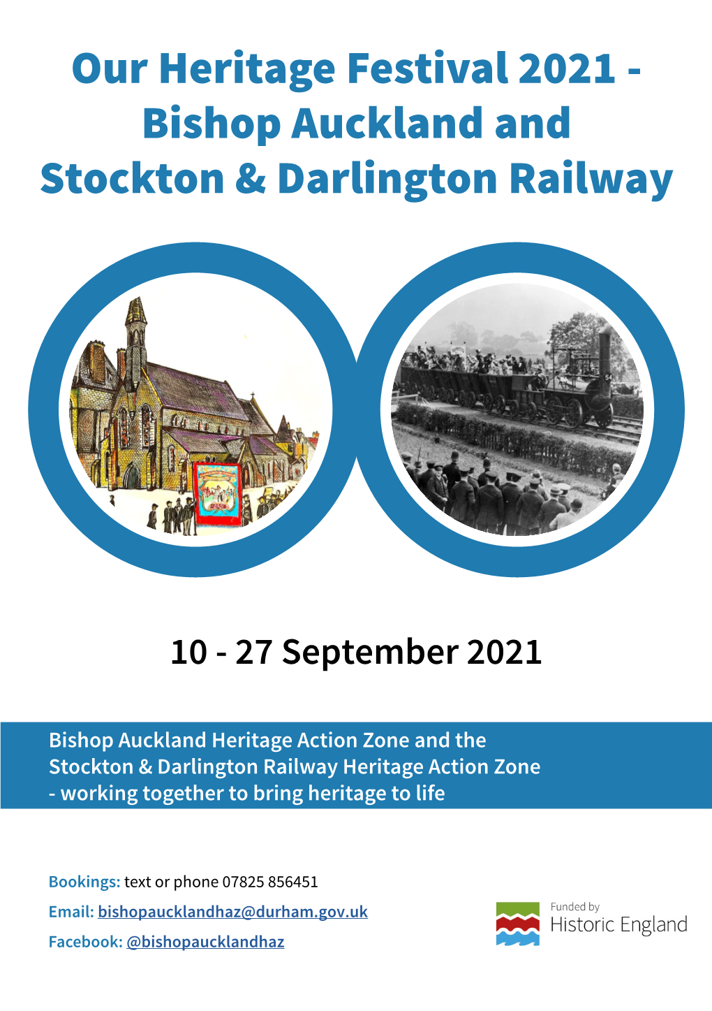 Our Heritage Festival 2021 - Bishop Auckland and Stockton & Darlington Railway