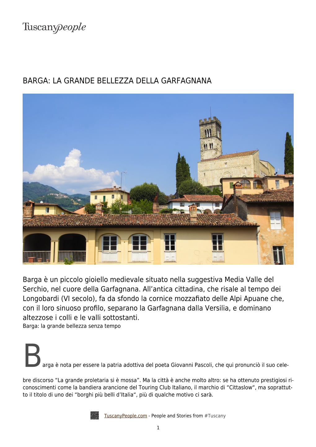 Barga: La Grande Bellezza Della Garfagnana
