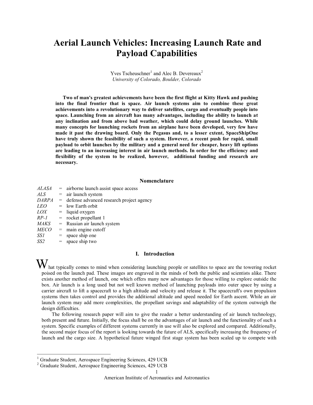 Increasing Launch Rate and Payload Capabilities