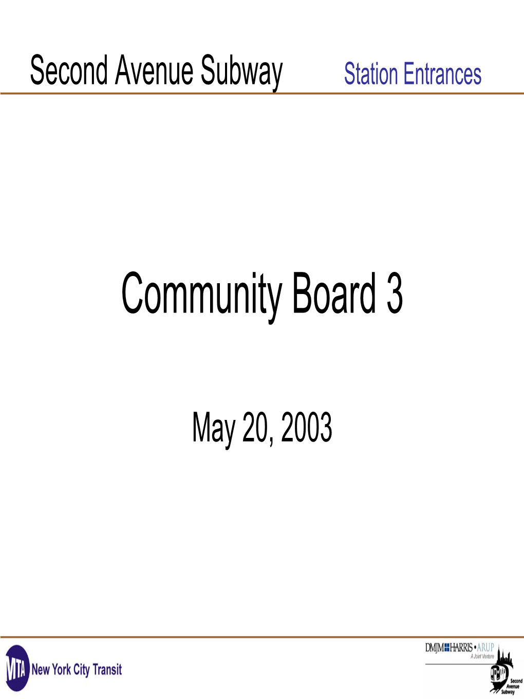 Community Board 3