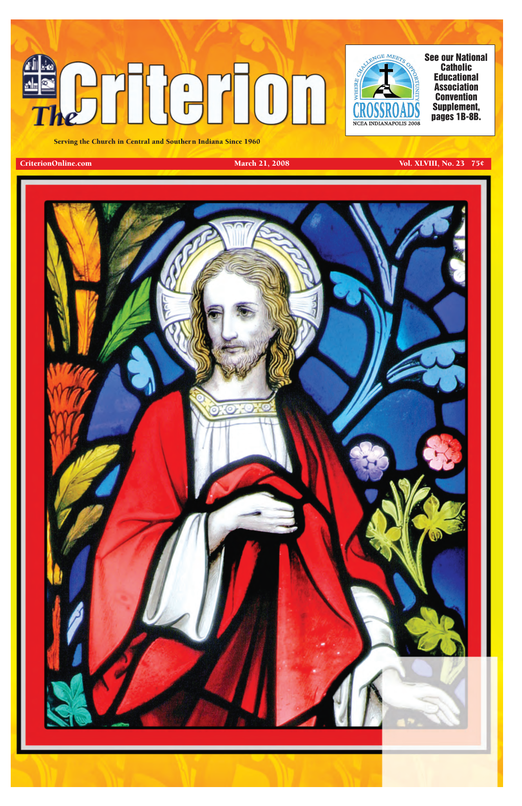 See Our National Catholic Educational Association Convention Supplement, Pages 1B-8B