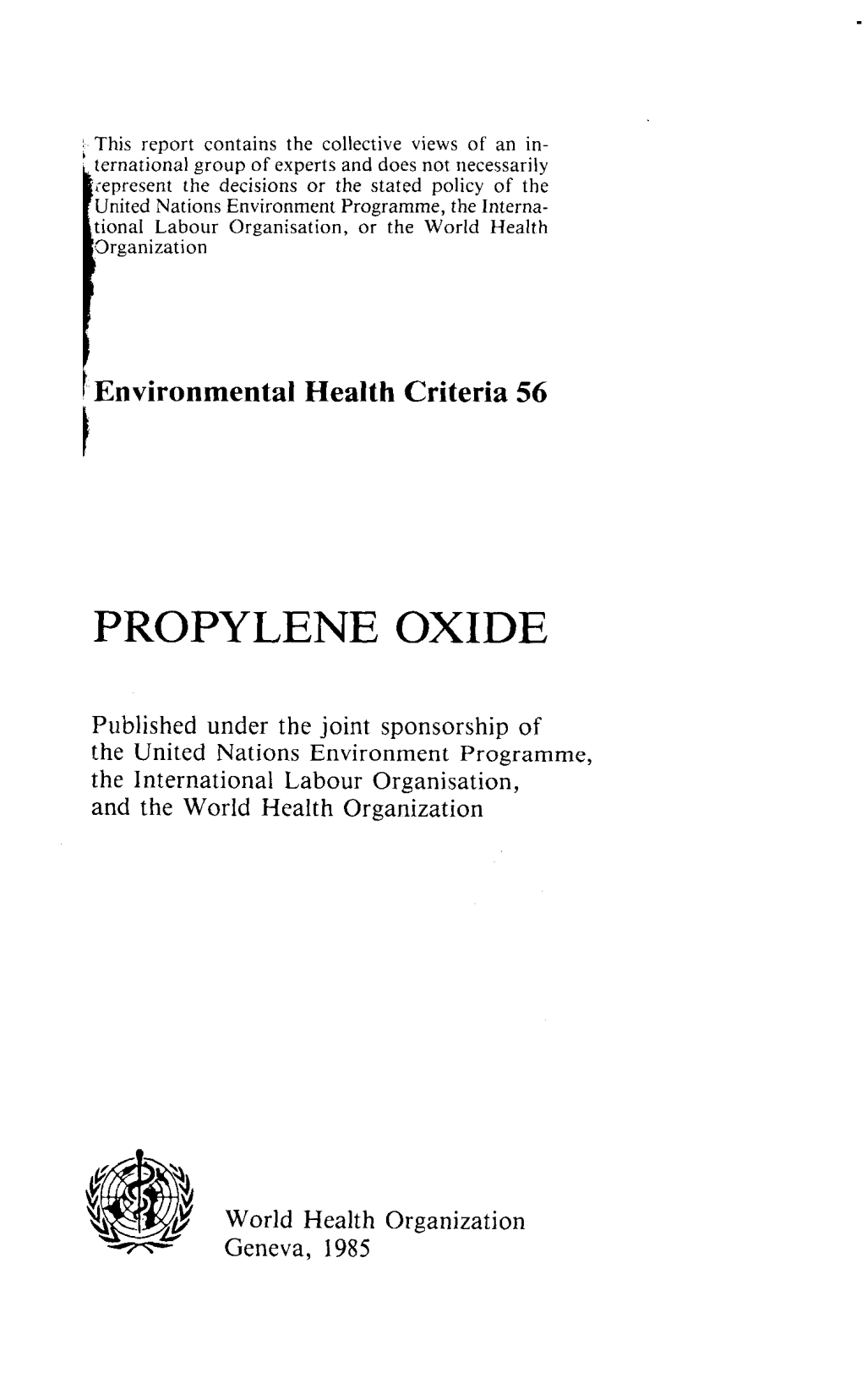 Propylene Oxide