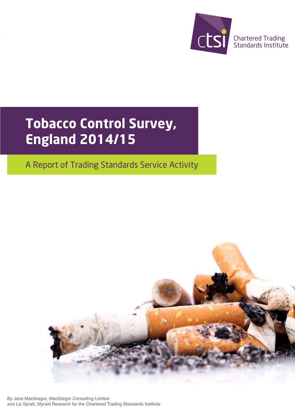 Tobacco Control Survey, England 2014/15