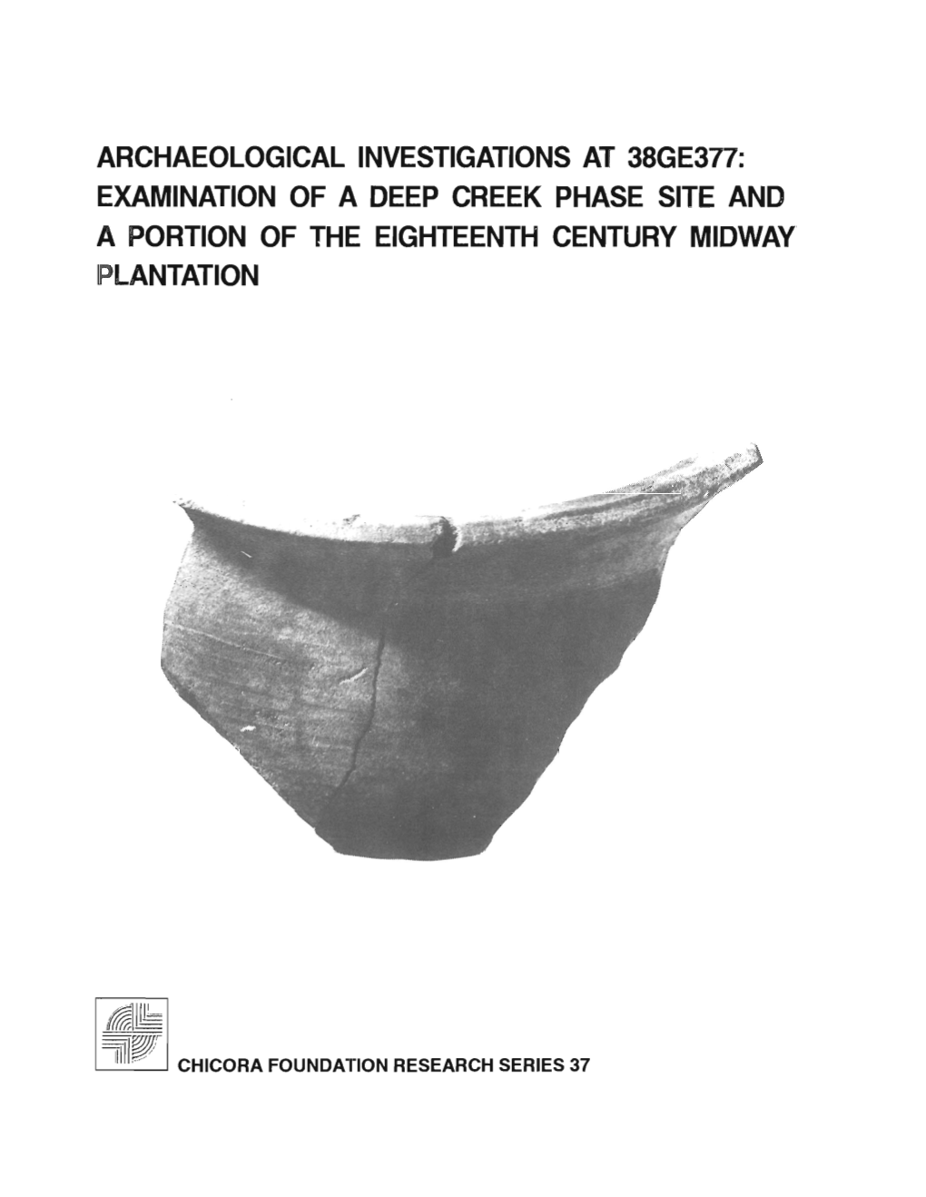 Archaeological Investigations at 38GE377: Examination of a Deep