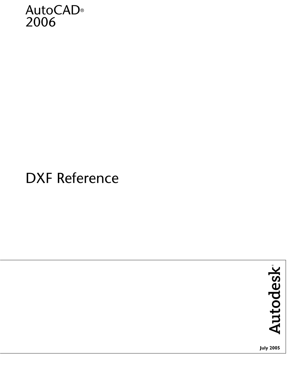 DXF Reference