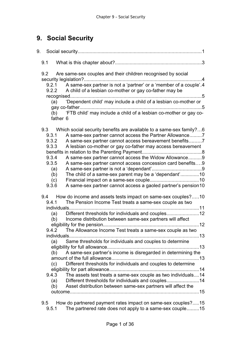 Chapter 9 Social Security