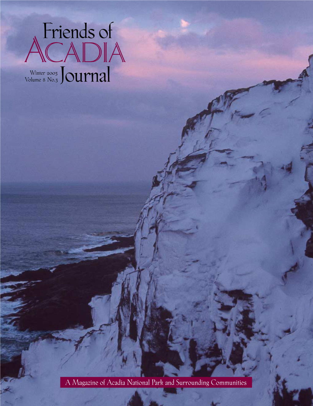 Winter 2003 Volume 8 No.3 Journal