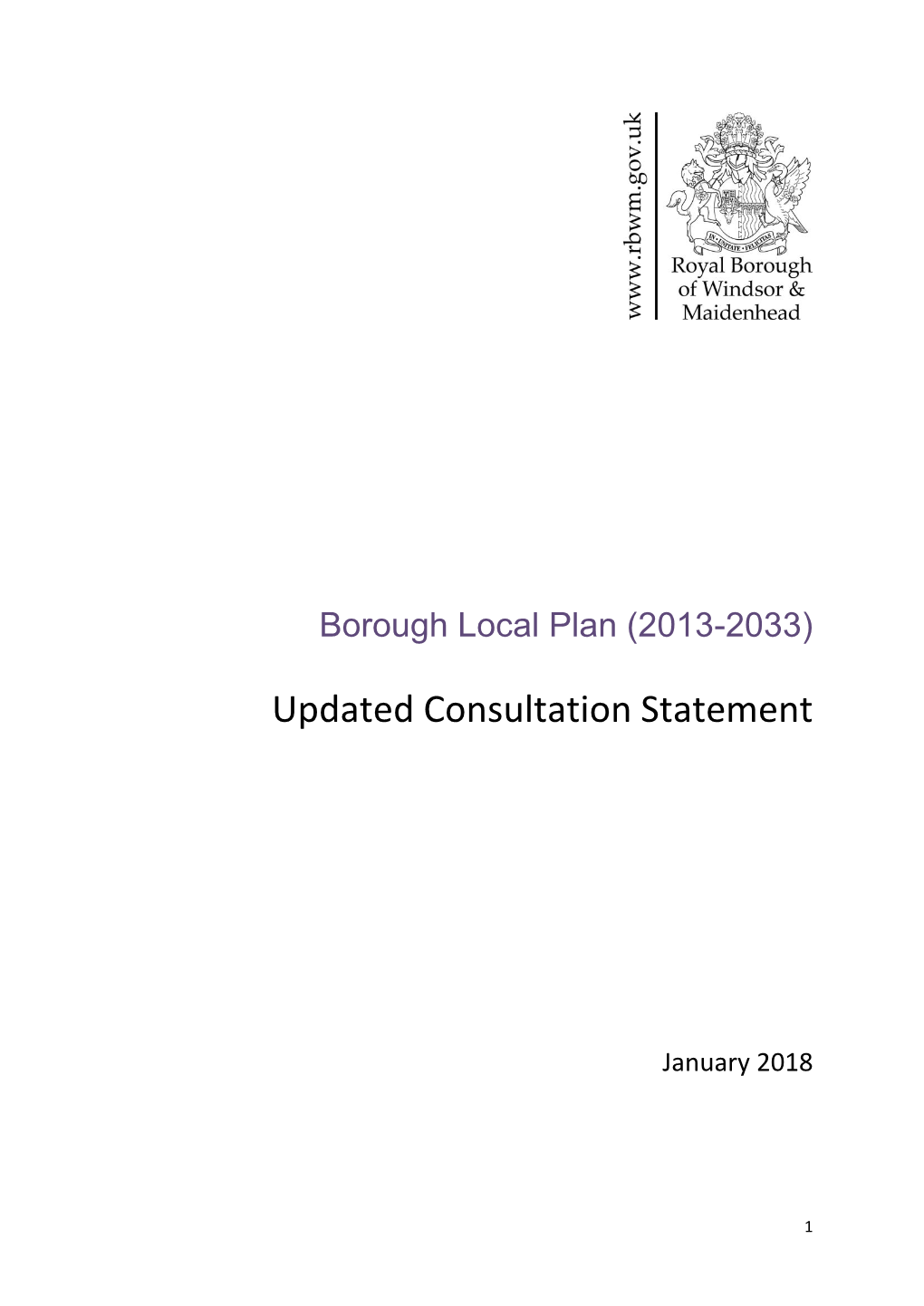 Borough Local Plan (2013-2033)