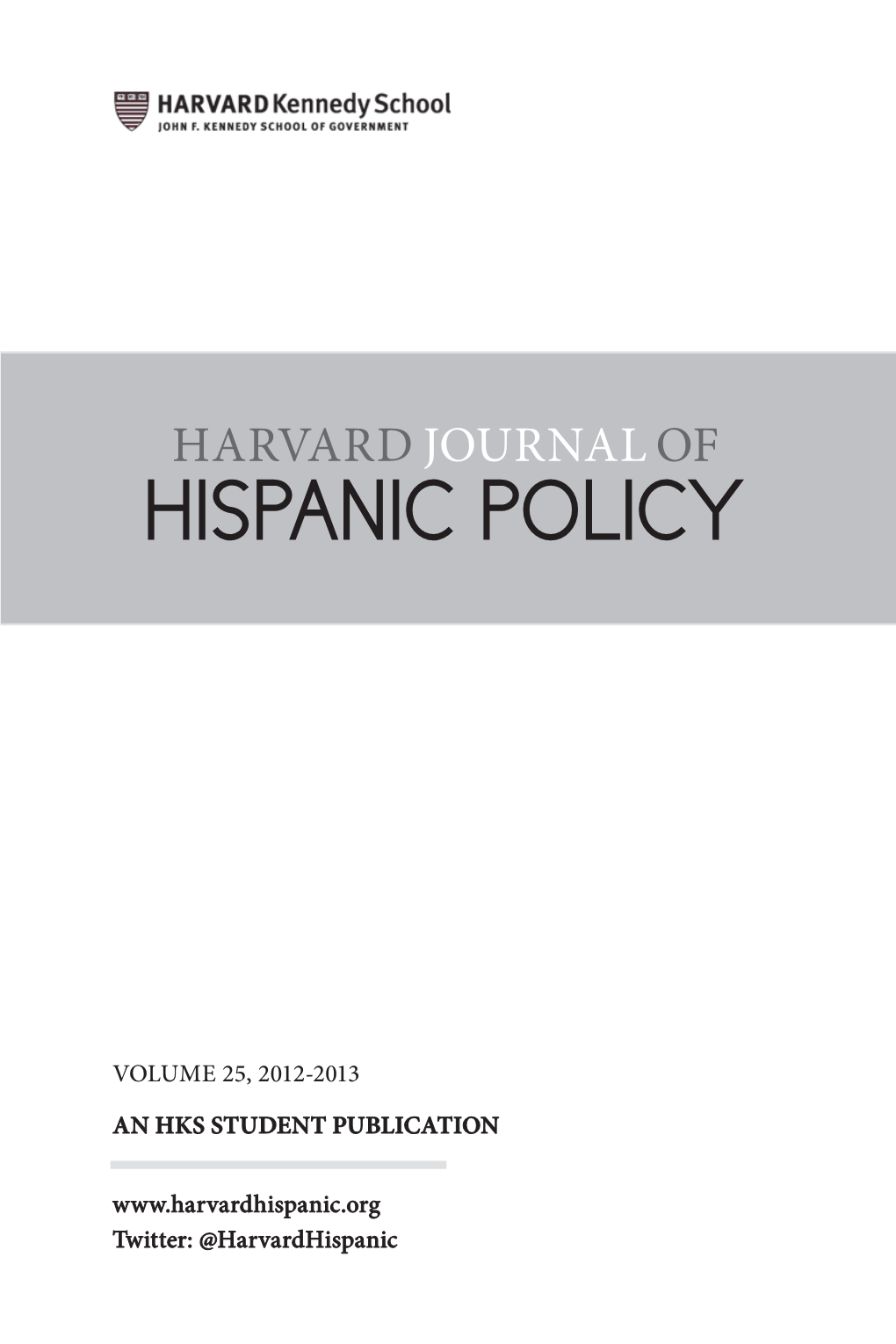 HKS Journal of Hispanic Policy