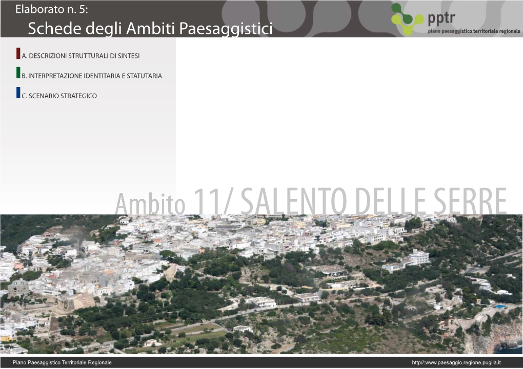 Elaborato N. 5: Schede Degli Ambiti Paesaggistici