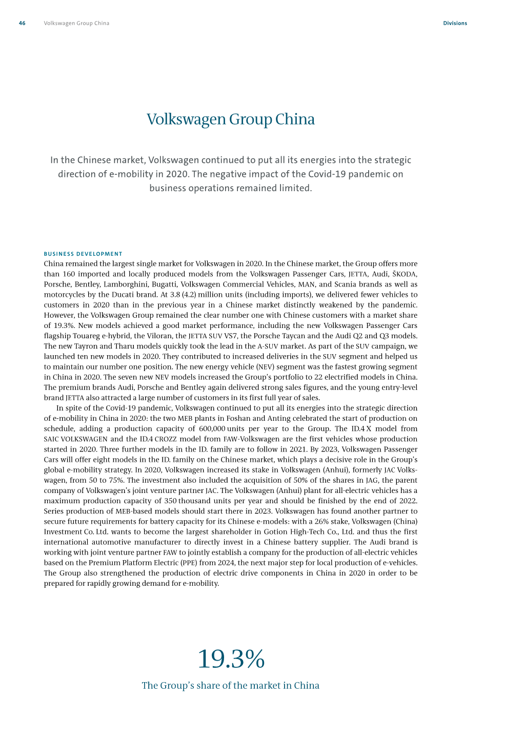 Volkswagen Group China Divisions