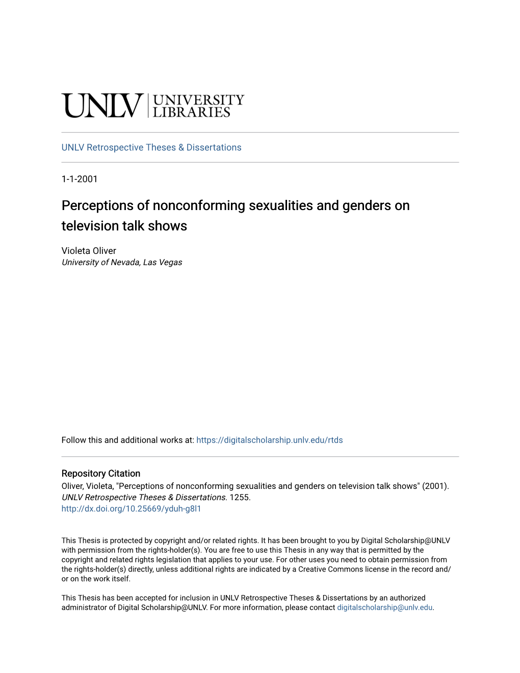 Perceptions of Nonconforming Sexualities and Genders on Television Talk Shows