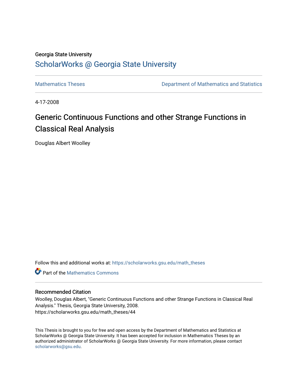 Generic Continuous Functions and Other Strange Functions in Classical Real Analysis