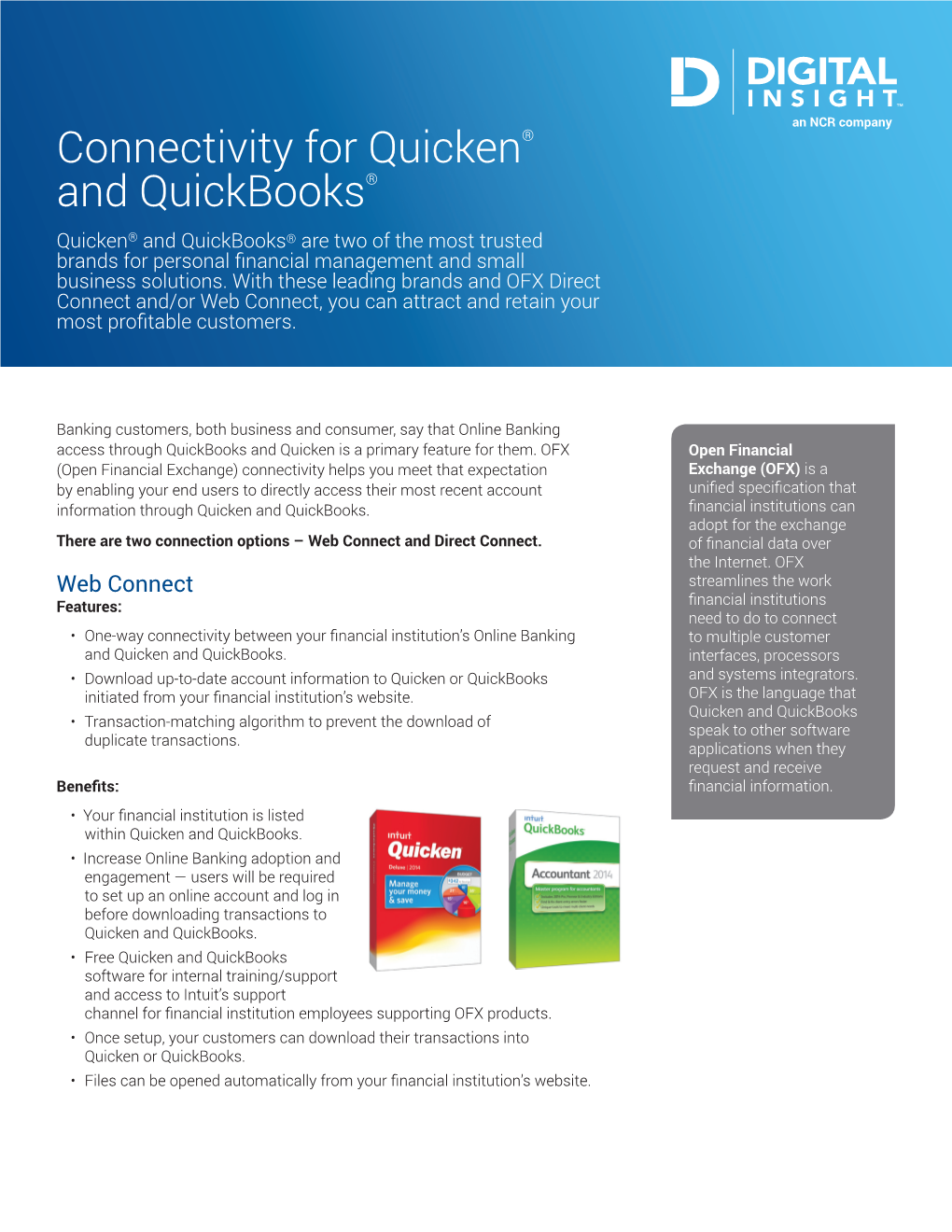 And Quickbooks® Connectivity for Quicken