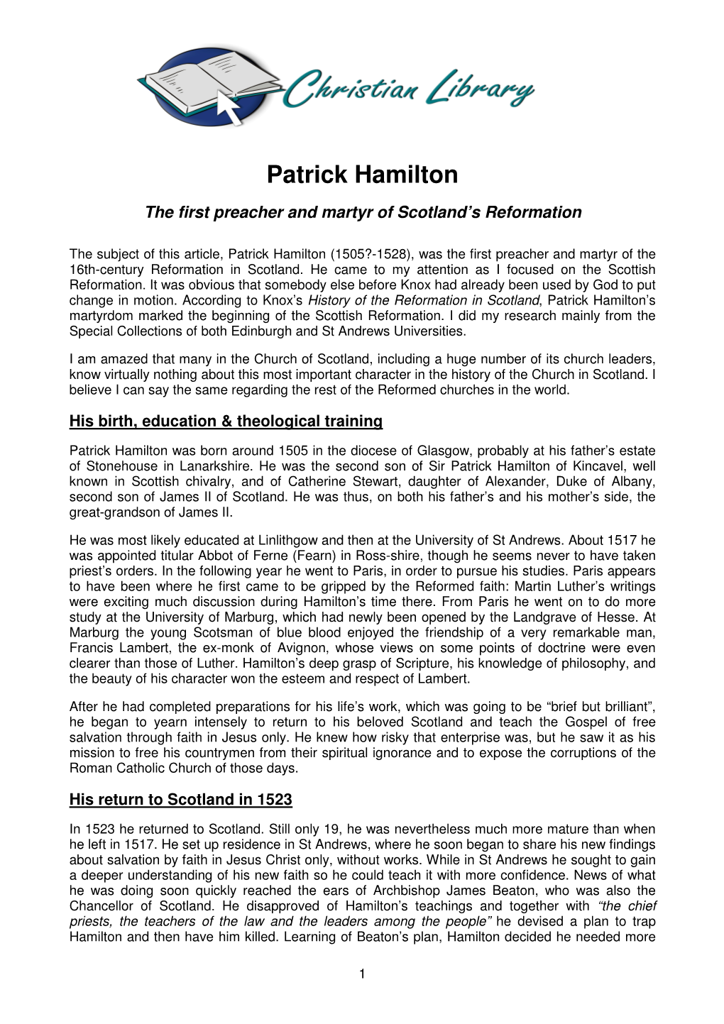 Patrick Hamilton