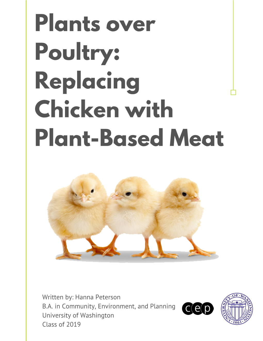 Plants Over Poultry: Replacing Chicken with Plant-Based Meat