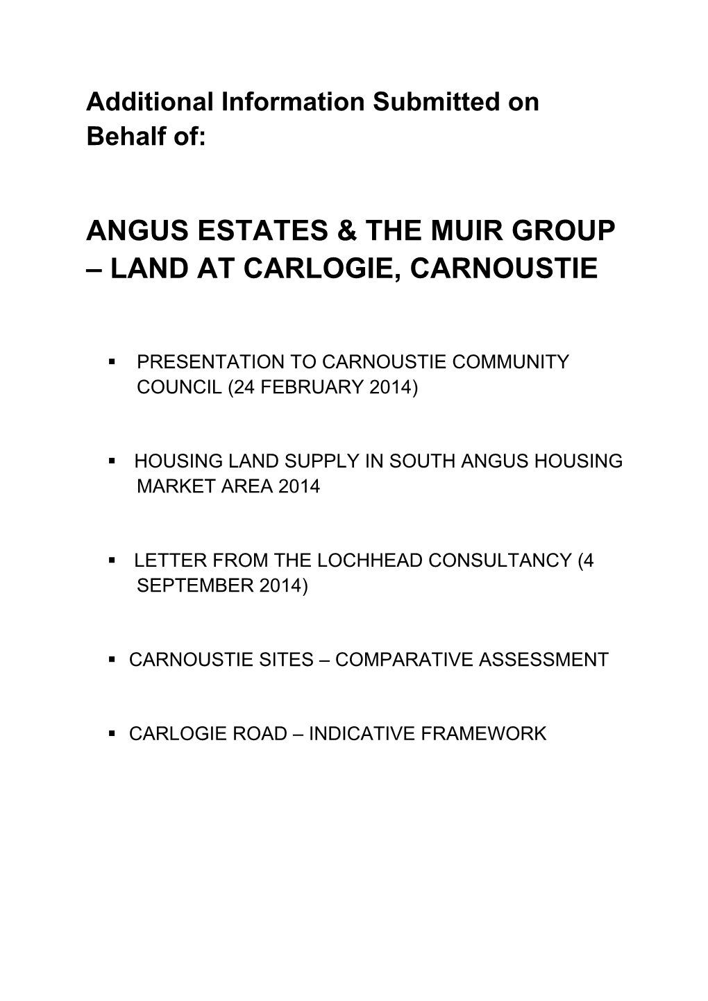 Land at Carlogie, Carnoustie