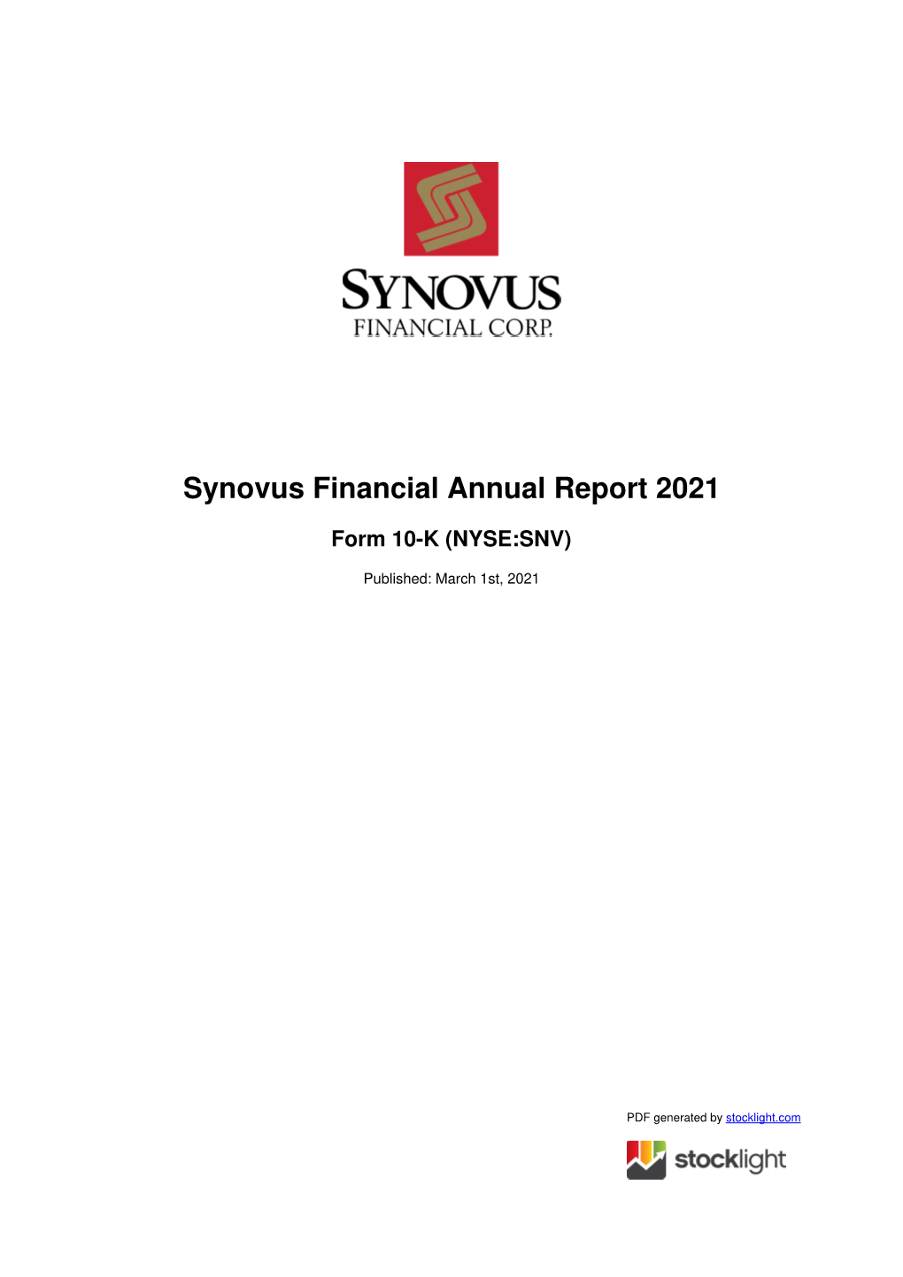 Synovus Financial Annual Report 2021