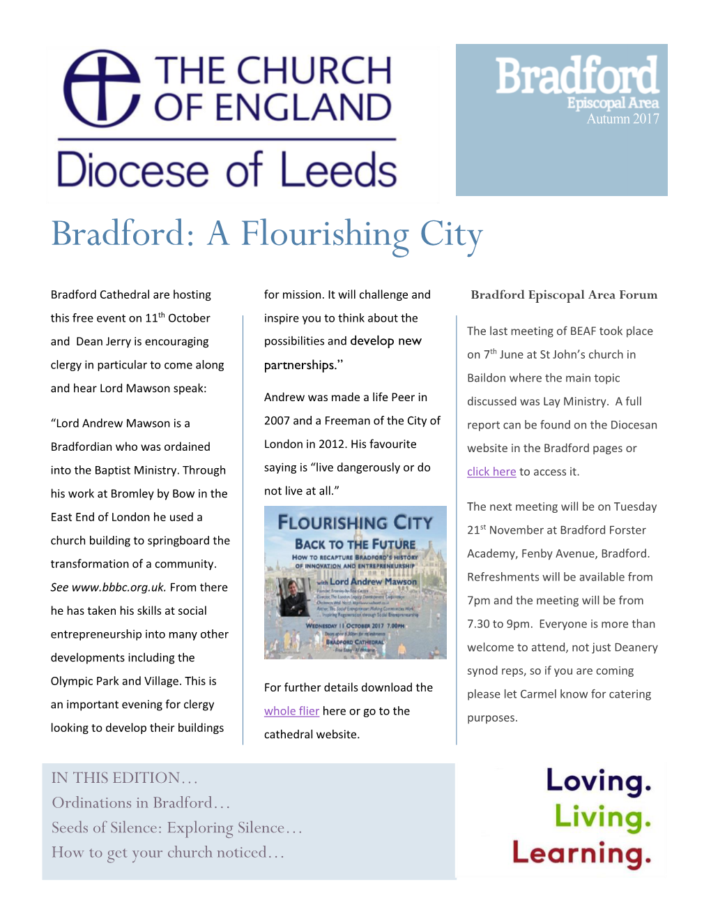 Bradford: a Flourishing City