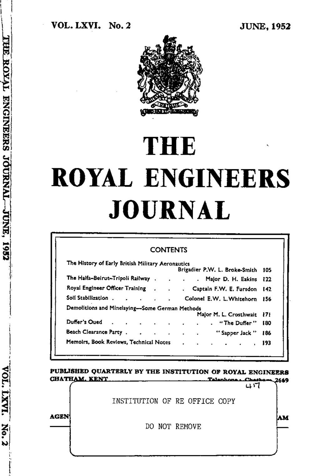 The Royal Engineers Journal