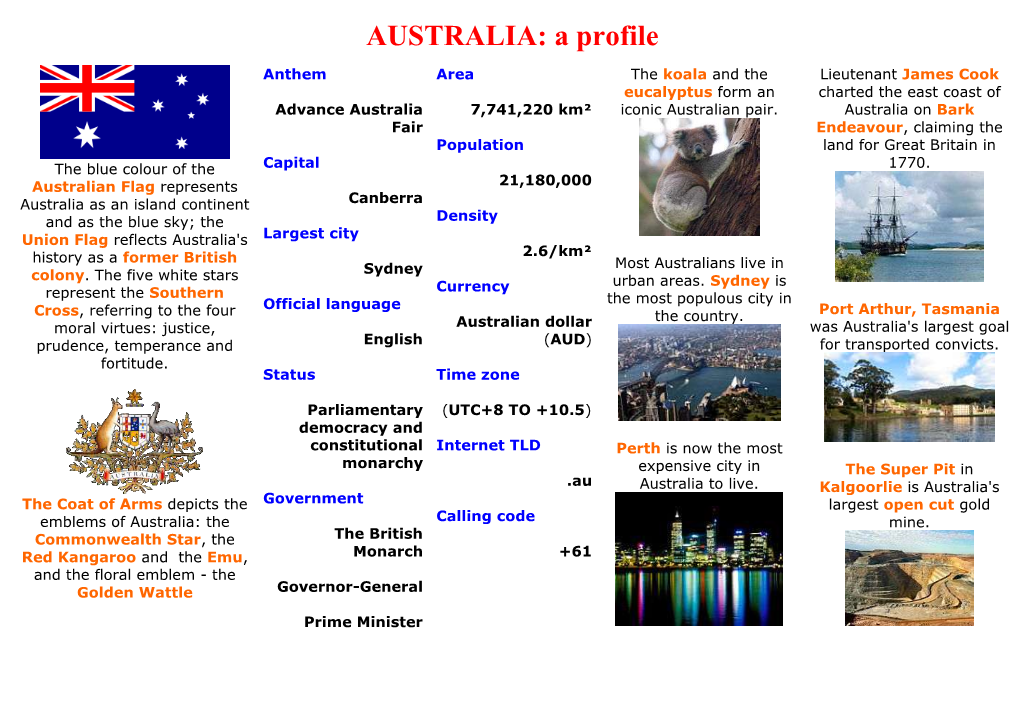 AUSTRALIA: a Profile