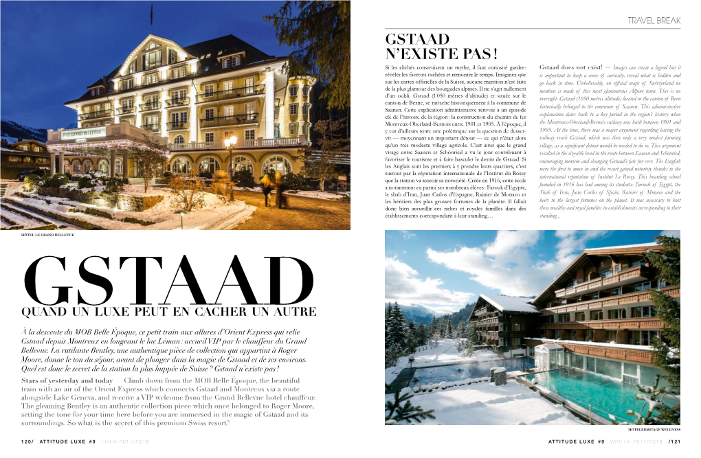 Gstaad N'existe Pas !