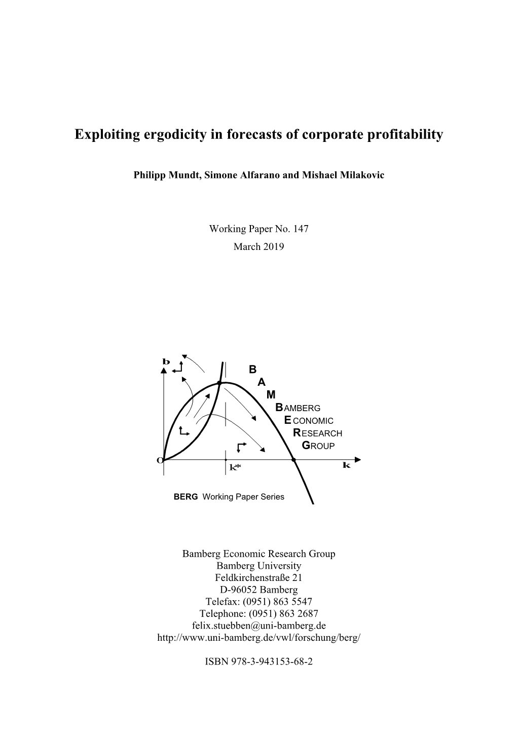 Exploiting Ergodicity in Forecasts of Corporate Profitability